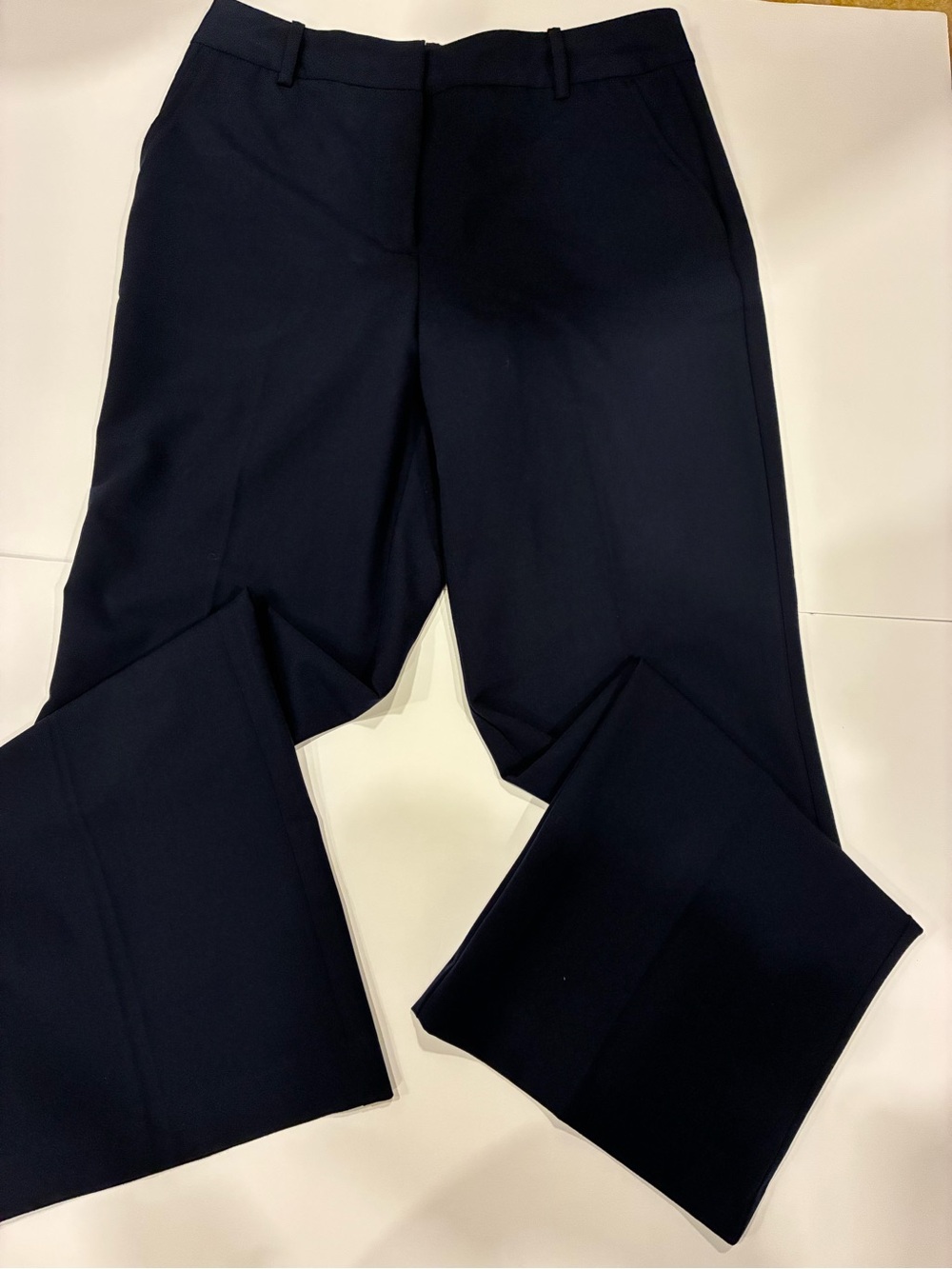 Worthington Navy Straight-Leg Dress Pants